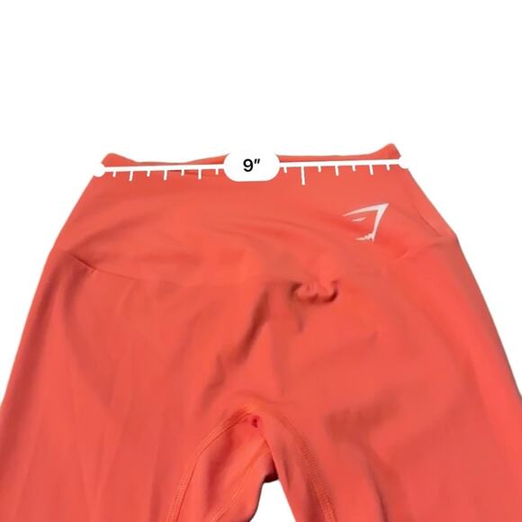 Gymshark Pink Orange Mid Rise Capri Leggings Sz‎ XS - Picture 6 of 8